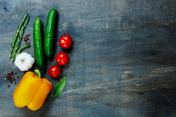 Fundo alimentar com ingredientes — Fotografia de Stock