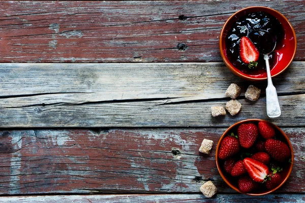 Strawberry jam — Stock Photo, Image