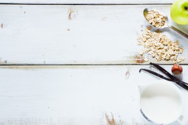 sağlıklı kahvaltı arka plan