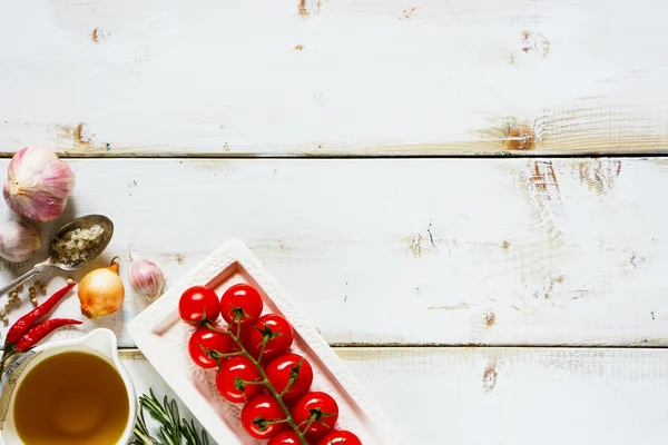 Cooking and vegetables background — Stock fotografie