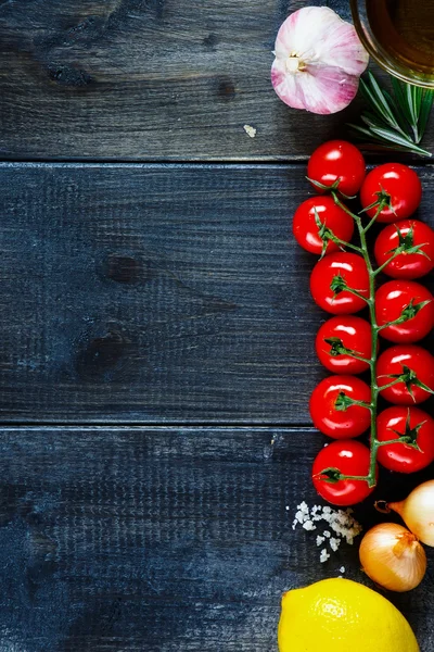 Cooking and vegetables background — Stock Photo, Image