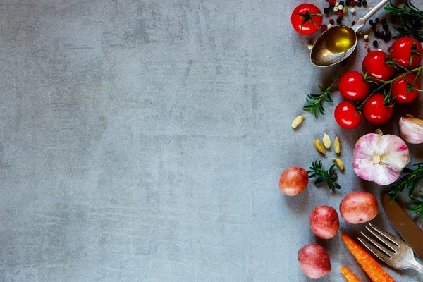 Biologische groenten voor het koken — Stockfoto