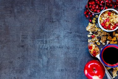 sağlıklı kahvaltı arka plan