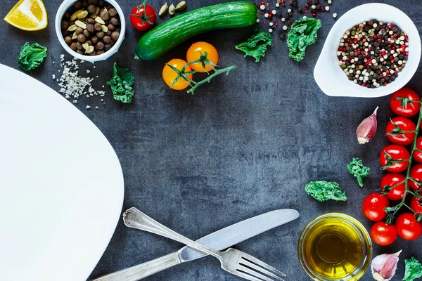 Ingredientes saudáveis para salada — Fotografia de Stock