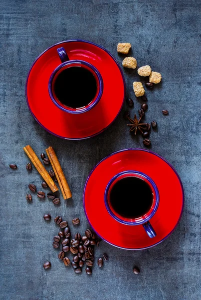 Koffie samenstelling achtergrond — Stockfoto