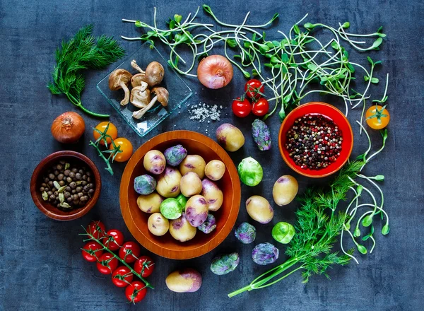 Tasty vegetables background — Stock Photo, Image
