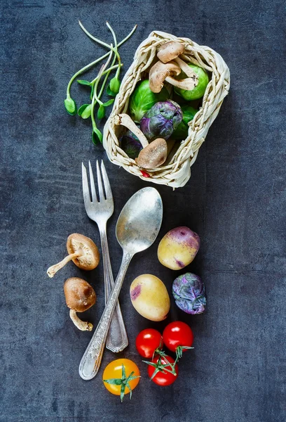 Tasty vegetables background — Stock Photo, Image