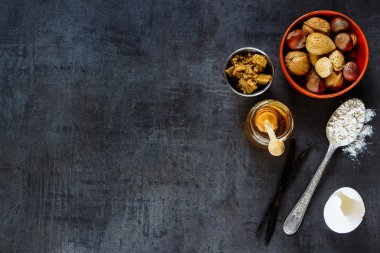 Pişirme malzemeleri arka planı