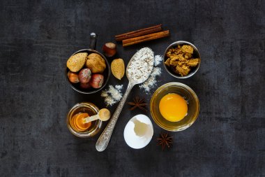 Pişirme malzemeleri arka planı
