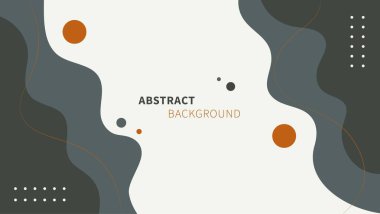 Soyut Düz Geometrik Şekiller Arkaplan Tasarımı. İniş Sayfası, Bayrak, Kapak veya Sunum Şablonu İçin Uygundur.