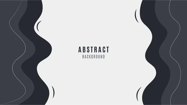 Minimal Moderne Noir Abstrait Forme Incurvée Fond Peut Être Utilisé — Image vectorielle