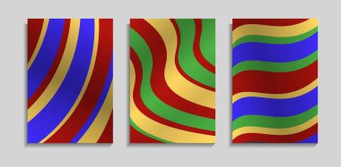 Soyut Eğri Çizgi Tasarımı ile Renkli Arkaplanı Ayarla