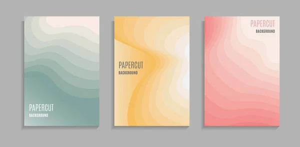 Set Forme Liquide Sfondo Colori Diversi Buono Copertina Poster Carta — Vettoriale Stock