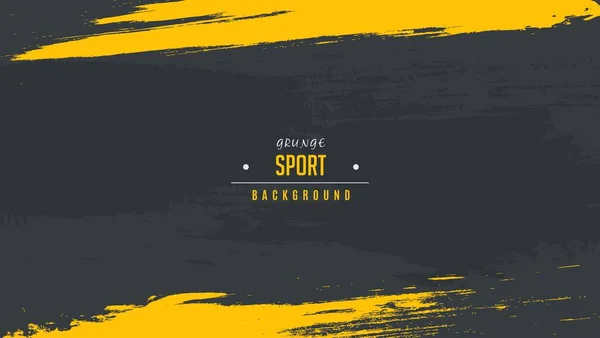 Аннотация Gray Yellow Grunge Sport Background Хорошо Баннера Обоев Плаката — стоковый вектор