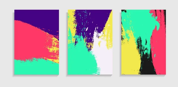 Définir Fond Abstrait Coloré Éclaboussure Peut Être Utilisé Pour Papier — Image vectorielle
