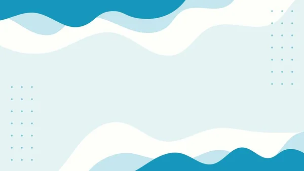 Minimal Abstract Flat Blue Wavy Background Peut Être Utilisé Pour — Image vectorielle