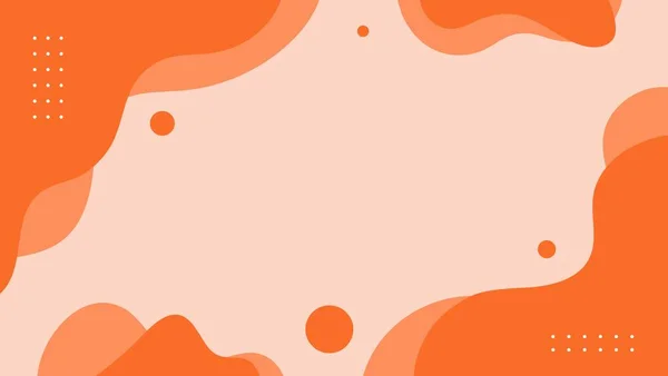 Оранжевый Фон Абстрактной Геометрической Жидкости Хорошо Баннера Плаката Презентации — стоковый вектор