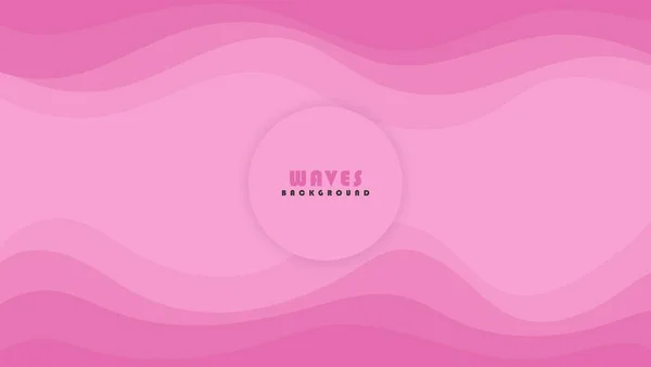 Pink Wave Liquid Fone Использован Баннера Плаката Шаблона Движения — стоковый вектор
