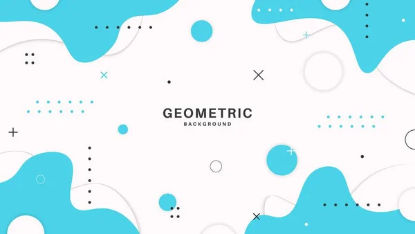 Abstract Geometric Wave White Blue Background Design Can Used Banner — Stock vektor