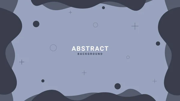 Black Dynamic Liquid Shape Abstract Geometric Background Good Banner Motion — Image vectorielle