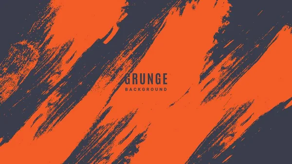 Abstract Orange Grunge Scratch Background Template — 스톡 벡터