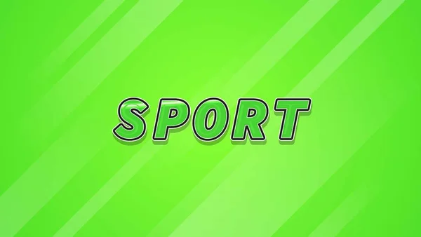 Modern Green Sport Teljesen Szerkeszthető Szövegeffektus Dizájn — Stock Vector
