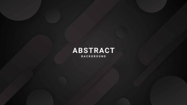 Siyah Modern Soyut 3d Yuvarlak Şekiller Arkaplanı