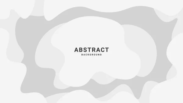 Conception Abstraite Blanche Fond Vague Liquide Géométrique — Image vectorielle