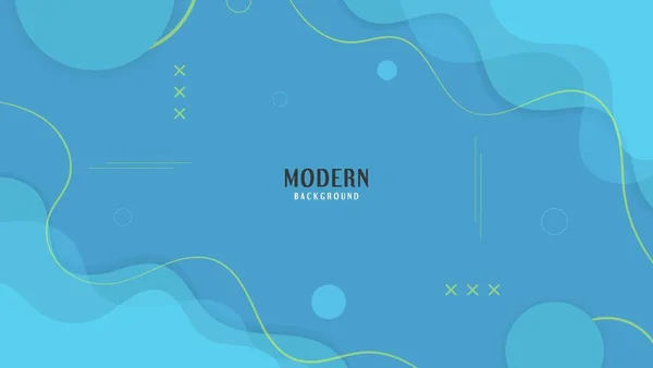 Diseño Fondo Formas Onda Azul Tecnología Moderna Abstracta — Vector de stock