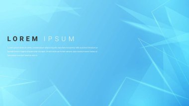 Gelecekçi Soyut Geometrik Shinny Gradyan Açık Mavi Çokgen Arkaplan, Banner için iyi, çerçeve, hareket ya da iniş sayfası