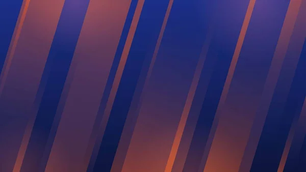 Futurystyczne Streszczenie Jasnopomarańczowe Paski Ciemnoniebieskim Tle Dynamiczny Gradient Pomarańczowy Niebieski — Wektor stockowy