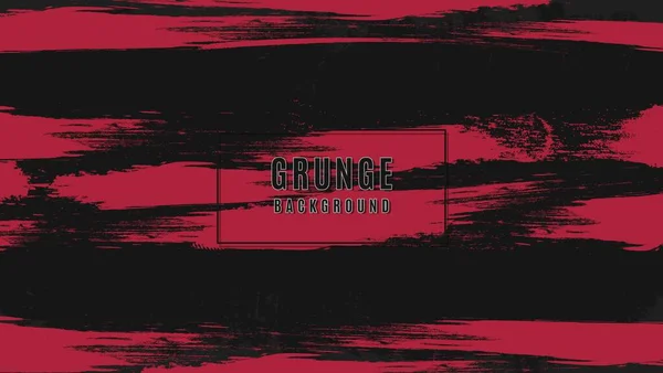 Abstrato Red Grunge Scratch Black Background Bom Para Banner Quadro — Vetor de Stock