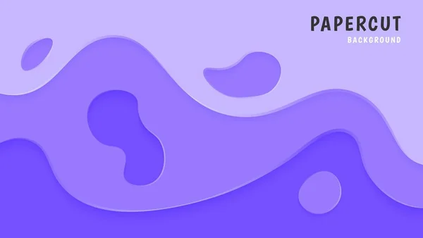 Абстрактний Динамічний Фіолетовий Рідкий Папір Стиль Дизайн Фону Може Використовуватися — стоковий вектор