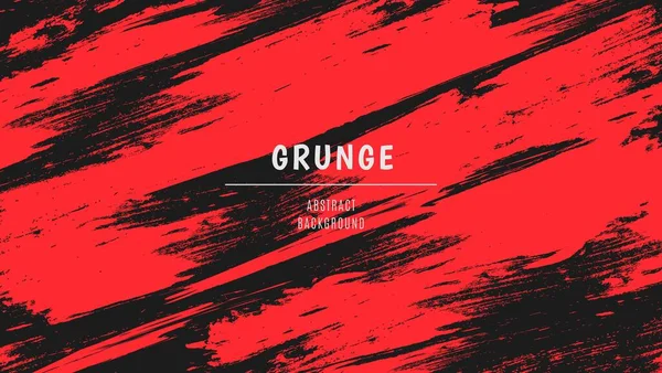 Scratch Chaos Red Grunge Texture Black Background — 스톡 벡터