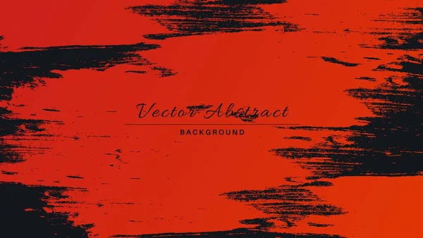 Abstrakte Vintage Grunge Textur Farbverlauf Orange Schwarzen Hintergrund — Stockvektor