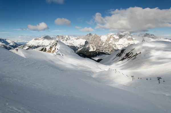 Dolomitenskifahren — Stockfoto