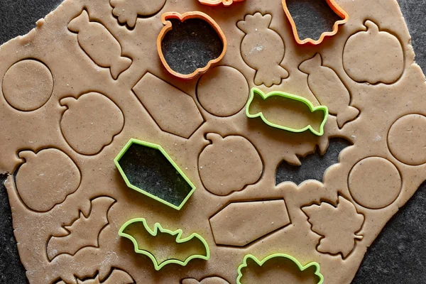 Molde Plástico Para Galletas Cortes Masa Pan Jengibre Para Halloween —  Fotos de Stock