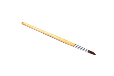 Beyaz arka planda izole edilmiş boya fırçaları. çizim için aksesuarlar.