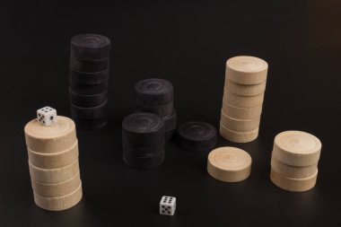 Tavla geleneksel oryantal oyun, makro arka plan kumar