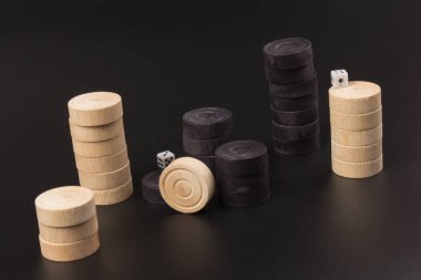 Tavla geleneksel oryantal oyun, makro arka plan kumar