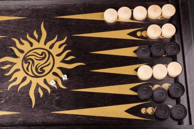 Tavla geleneksel oryantal oyun, makro arka plan kumar