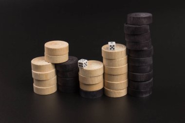 Tavla geleneksel oryantal oyun, makro arka plan kumar