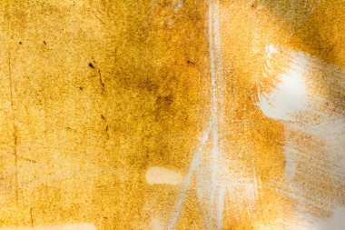 Çok renkli, eski, yıpranmış demir bir çarşaf farklı tonlarda çizilmiş bir boya.