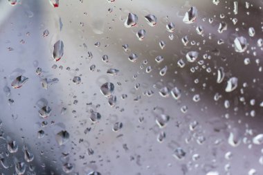 Bardağa konan yağmur damlacıkları