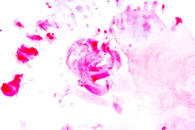 Parlak renkli, sanatsal arka plan resmi. Soyut resim. Çağdaş sanat. Çocuk çizimi. El yapımı sanat. Renkli doku.