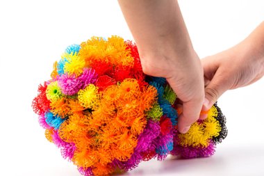 Cırt cırt elementler, arka plan için çocukların etkinliklerini düzenliyor 