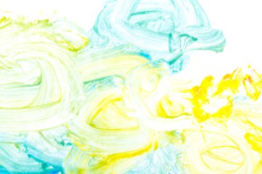 Parlak renkli, sanatsal arka plan resmi. Soyut resim. Çağdaş sanat. Çocuk çizimi. El yapımı sanat. Renkli doku.