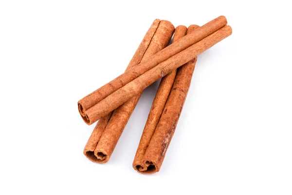 Aromatic Dry Cinnamon Sticks White Background — Stock Photo, Image