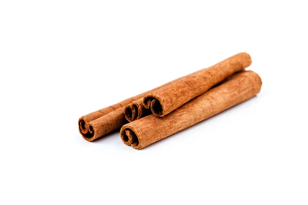 Aromatic Dry Cinnamon Sticks White Background Royalty Free Stock Photos