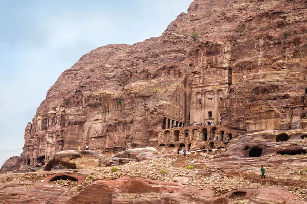 Fachada de um edifício de ancientl — Fotografia de Stock